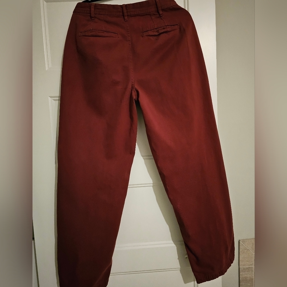 Free People Women's Wide Leg Pleated Pants sz 6 - Picture 6 of 6